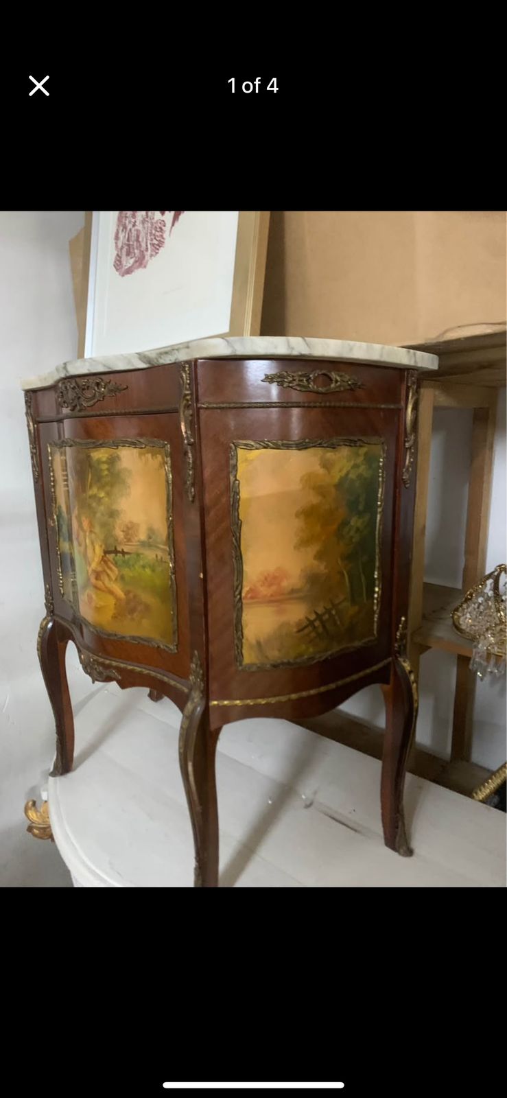 Likely Early 20 Th Century In Louis XV / Rococo Revival Style Painted Side Cabinet photo Furniture