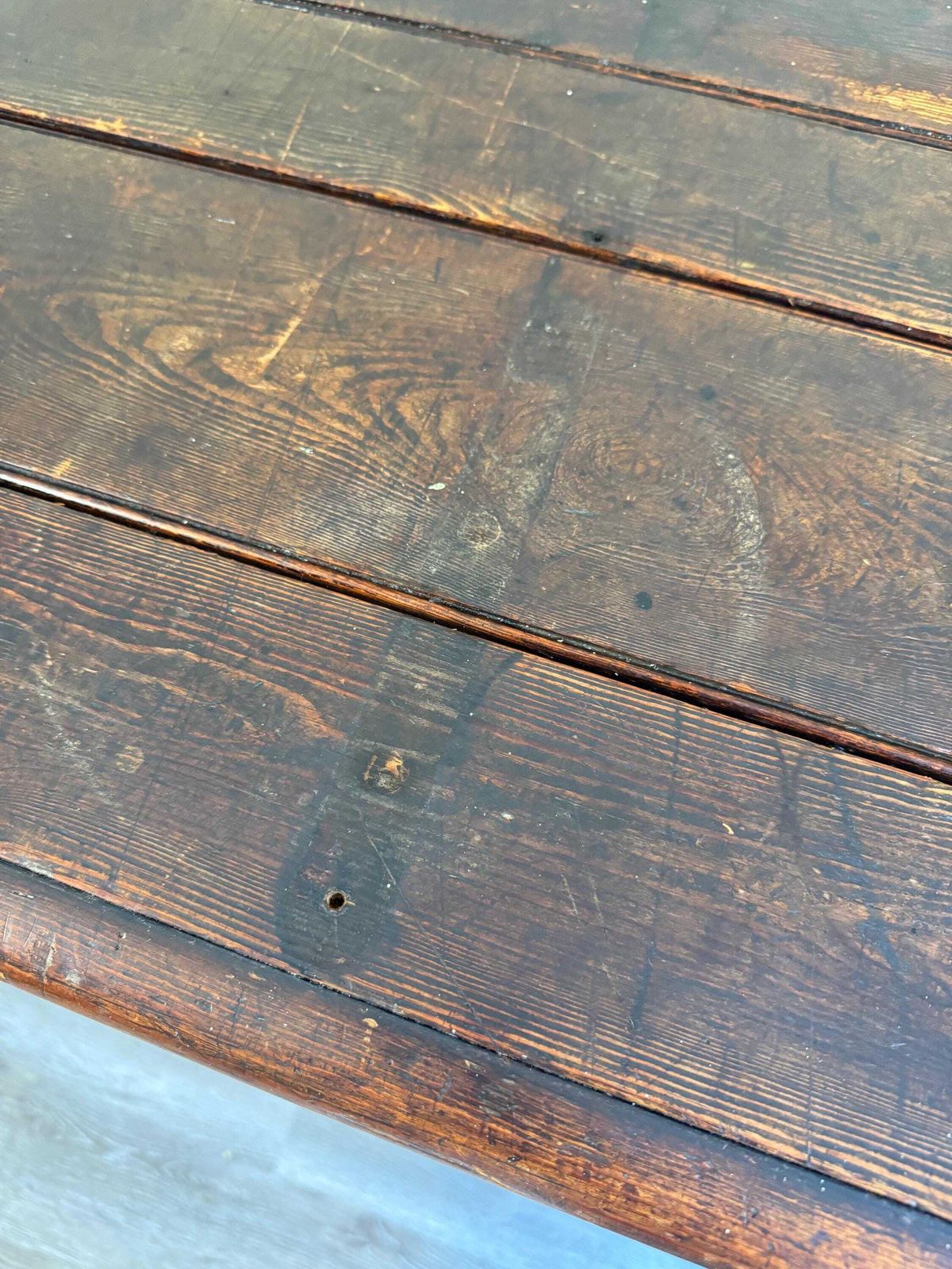 495.0 Extra Large 19th Century Antique Oak Dark Wood Blanket Box Chest Coffer With Key Rustic Farmhouse photo