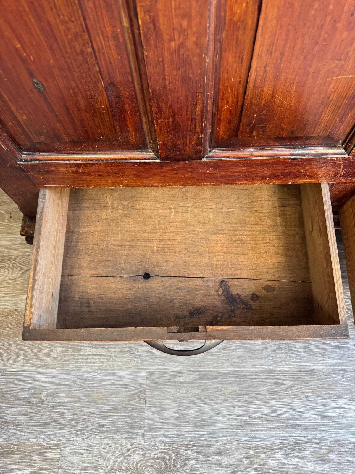 photo buy Extra Large 19th Century Antique Oak Dark Wood Blanket Box Chest Coffer With Key Rustic Farmhouse