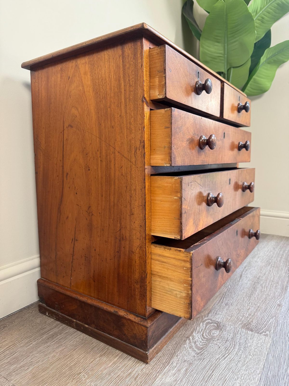 Vintage Wooden Tabletop Small Collectors Chest Of Drawers: Garage Desktop Organizer photo Furniture
