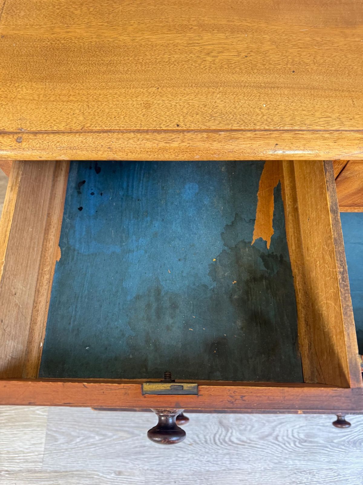 photo buy Vintage Wooden Tabletop Small Collectors Chest Of Drawers: Garage Desktop Organizer