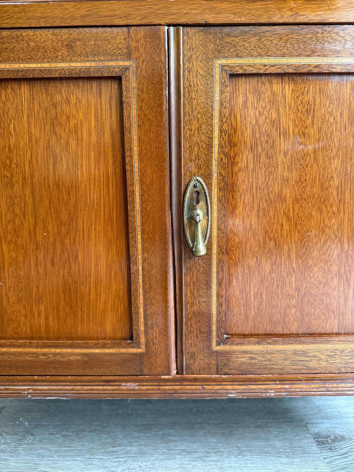 Vintage 1920s Linen Chest Of Drawers: Mid Century Bedroom Storage Cabinet photo 595.0