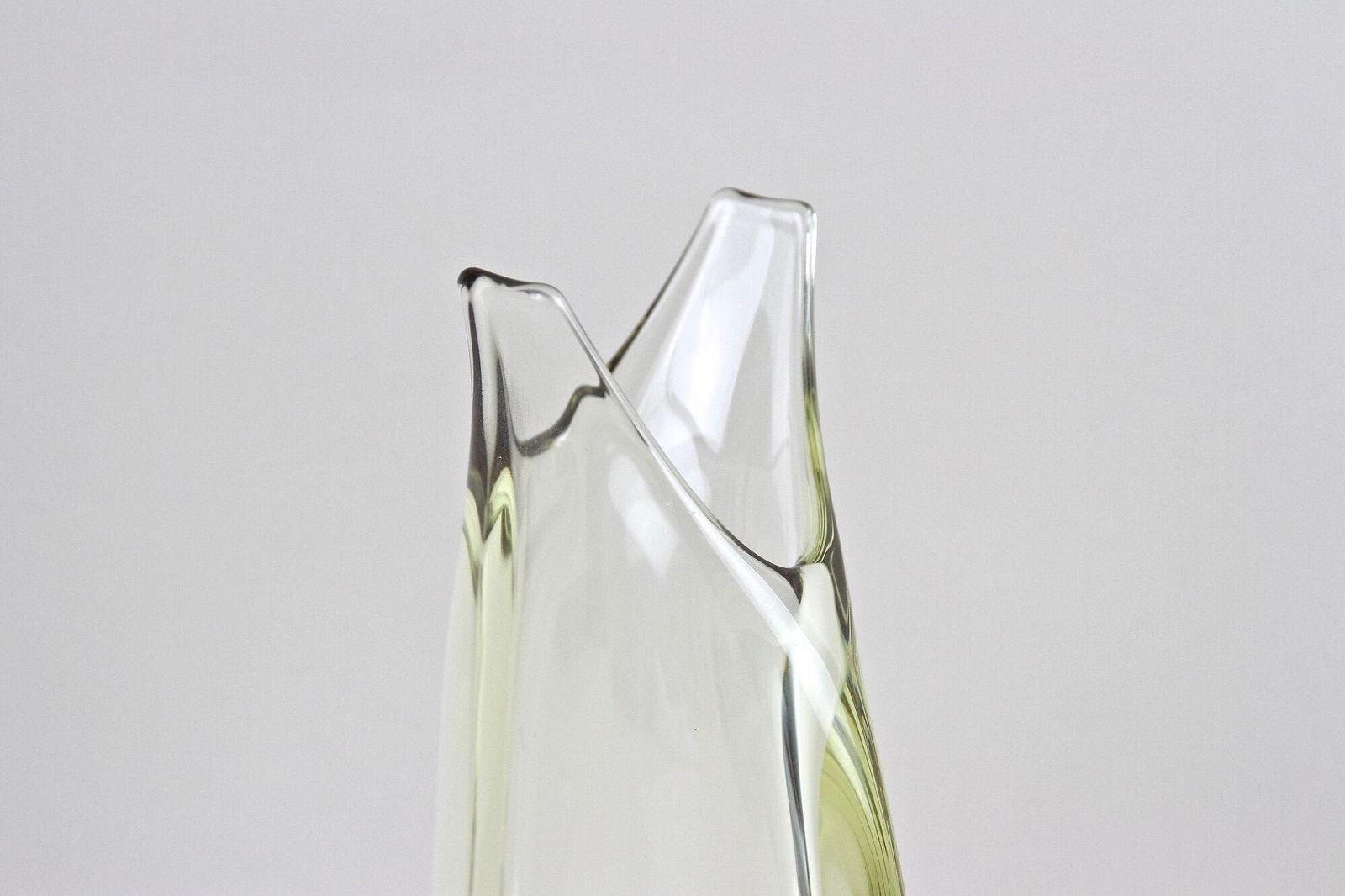 20th Century Murano Glass Vase   Amber/ Brown, Italy Ca. 1960 photo Home Decor