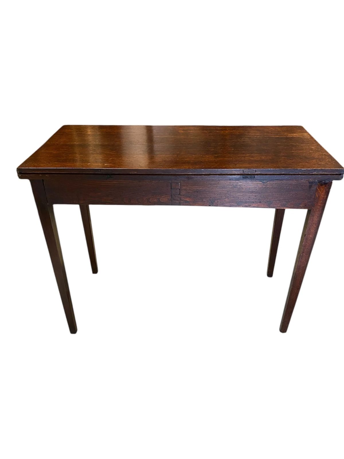 Antique Georgian Oak Country Side Table With Single Drawer photo furniture