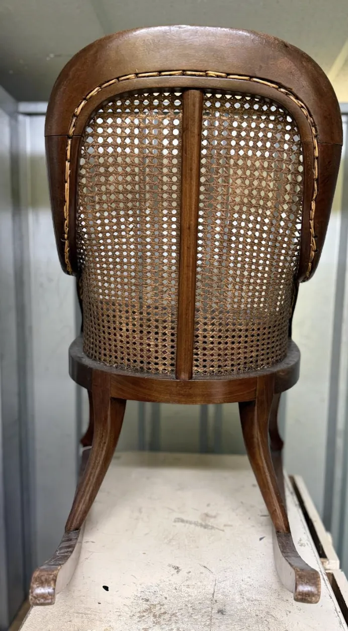 Victorian Woven Childs Rocking Chair photo for sale