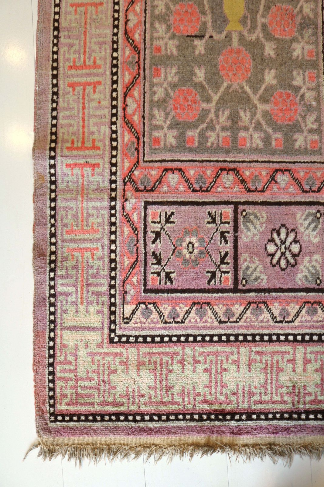 Antique East Turkestan Qotan (Khotan) Rug, 275 × 138 Cm, Circa 1900
