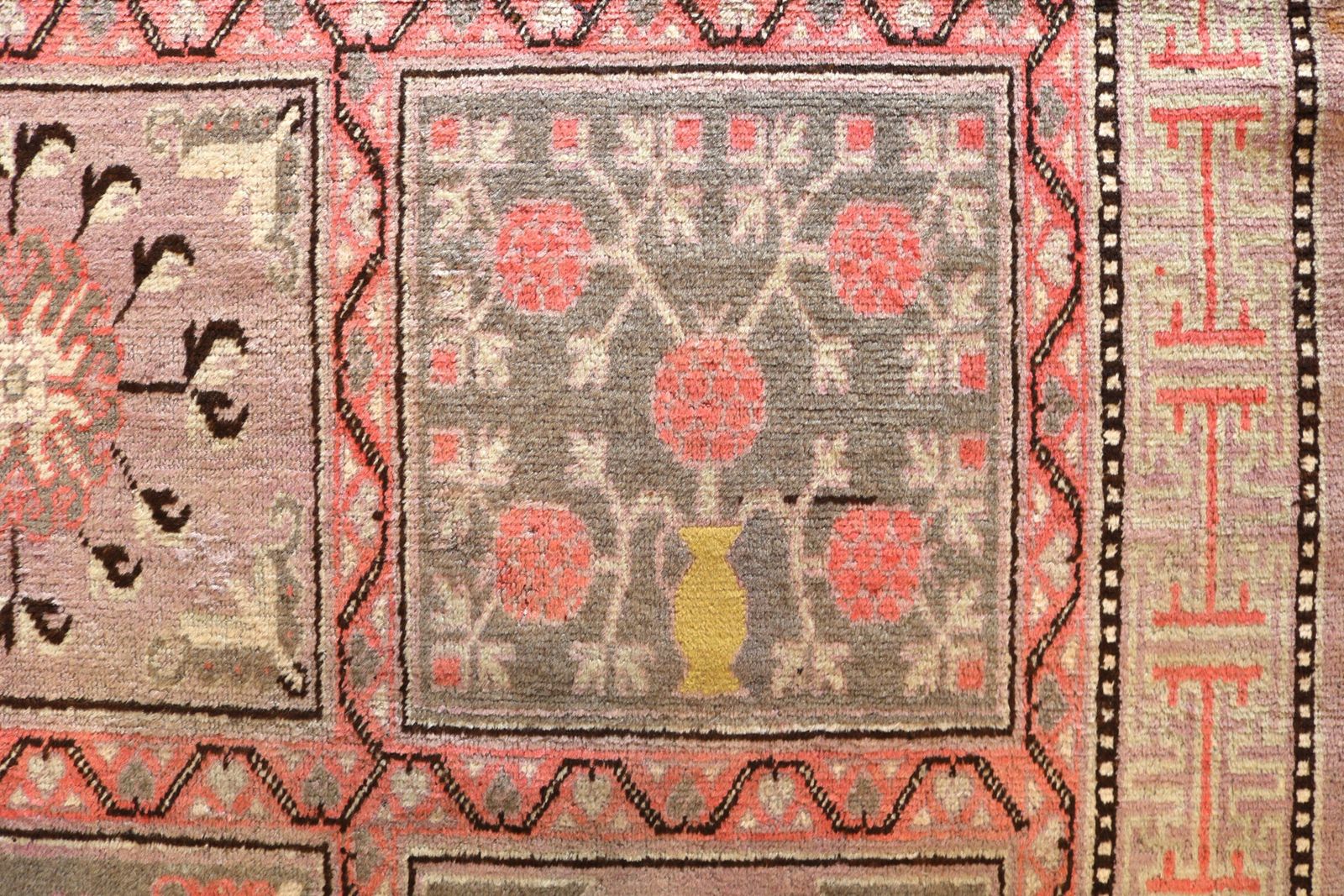 Textiles Antique East Turkestan Qotan (Khotan) Rug, 275 × 138 Cm, Circa 1900 photo