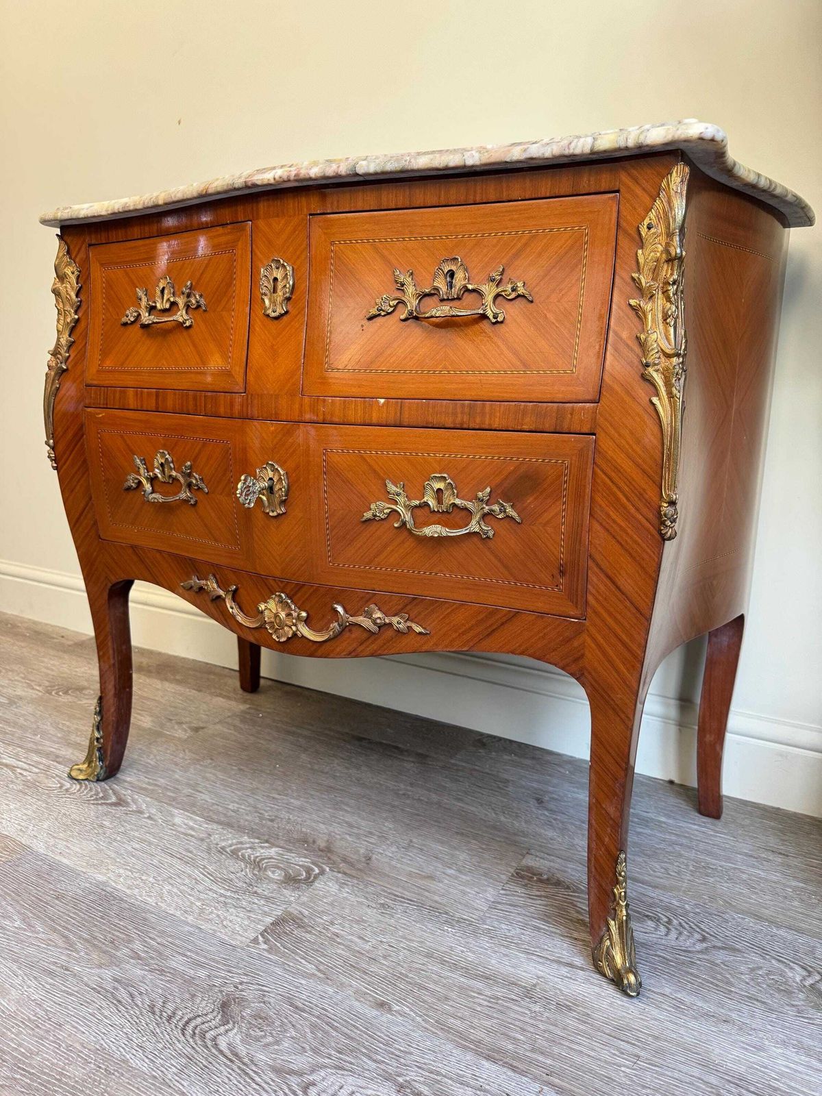 French Antique Vintage Small Chests Of Drawers With Gilting photo furniture