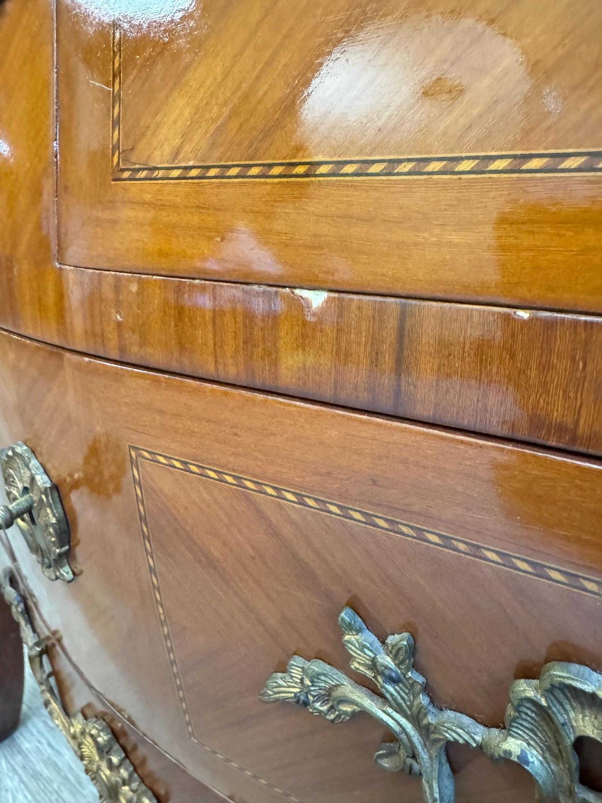 French Antique Vintage Small Chests Of Drawers With Gilting photo Furniture