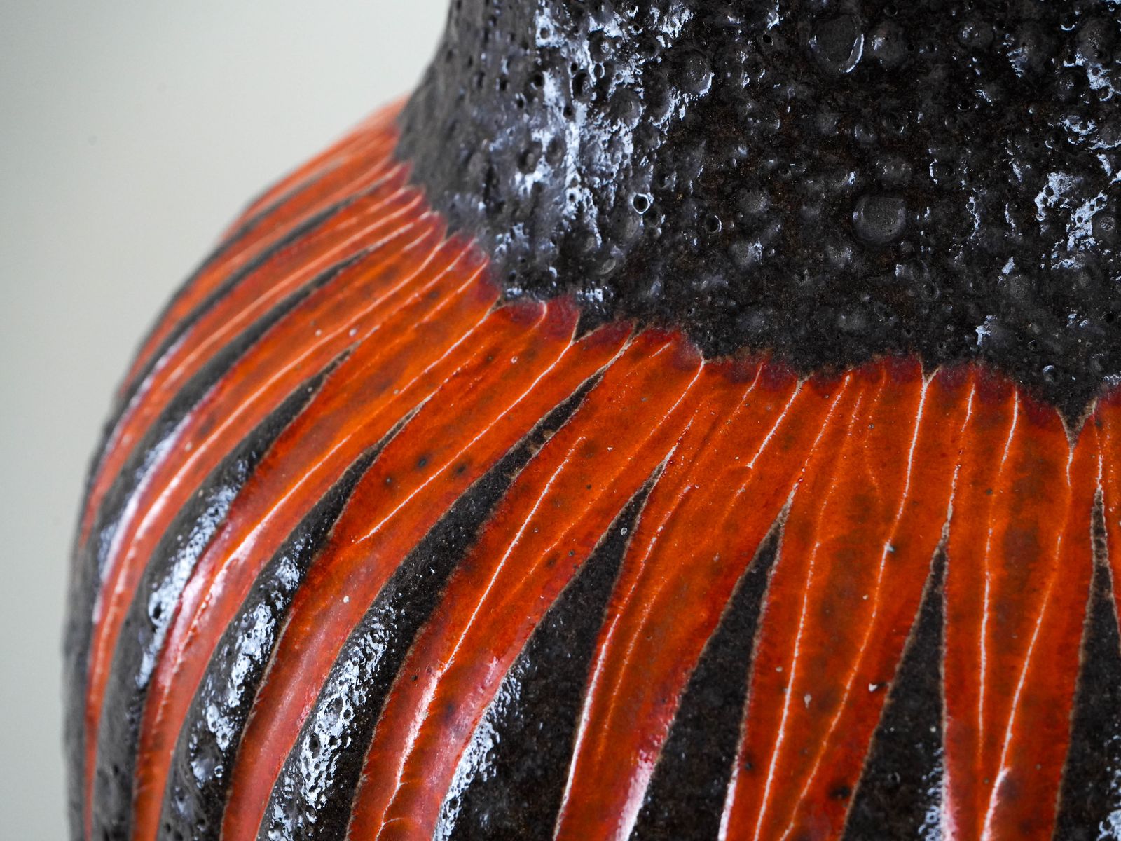 Ceramic Vase, German Design, 1960s, Manufacturer: Scheurich Keramik photo vintage