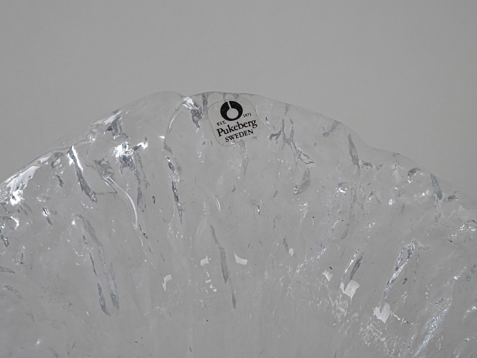 Glass Vase, Swedish Design, 1960s, Manufacturer: Pukeberg photo Home Decor