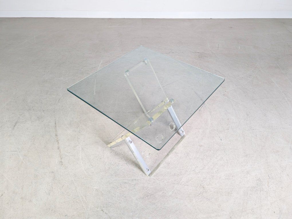 Coffee Table, Acrylic Glass, Glass, 1970s/1980s Design, Side Table, Space photo 525.0