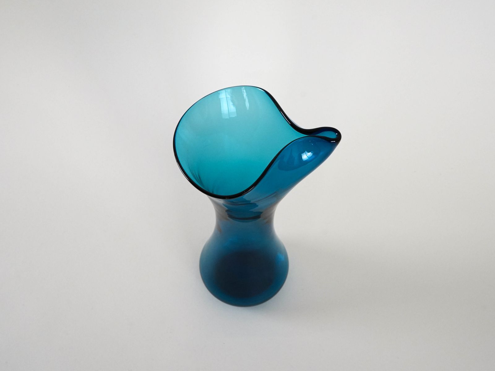 Cobalt Glass Jug, Danish Design, 1950s, Made In Denmark photo vinterior