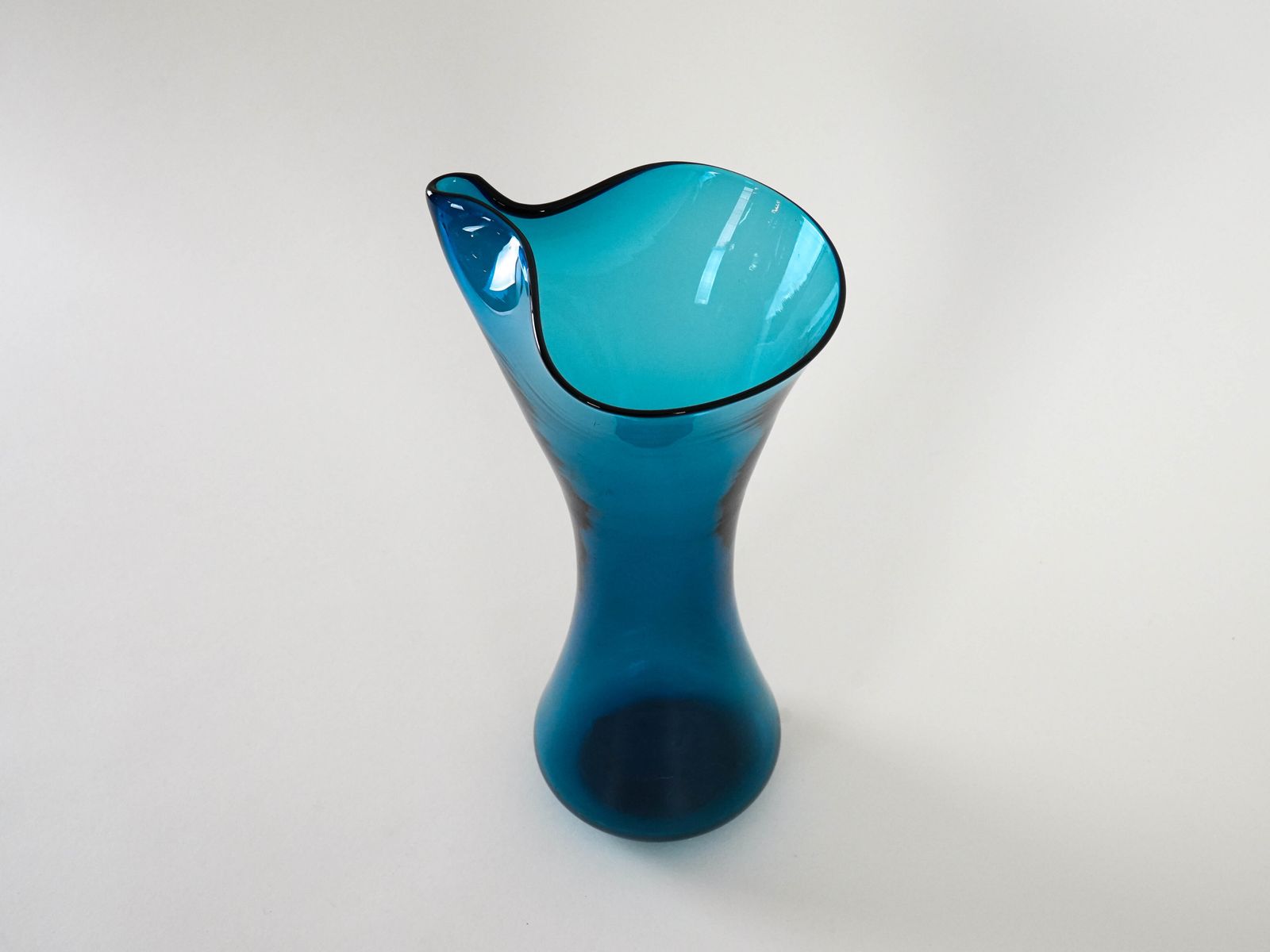 Cobalt Glass Jug, Danish Design, 1950s, Made In Denmark photo buy