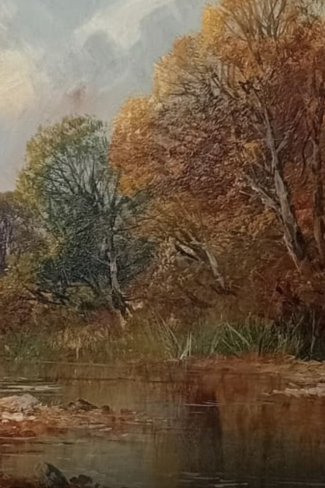 Pair Early 20th Century British Pastoral Oil Paintings In Gilt Frames photo vinterior