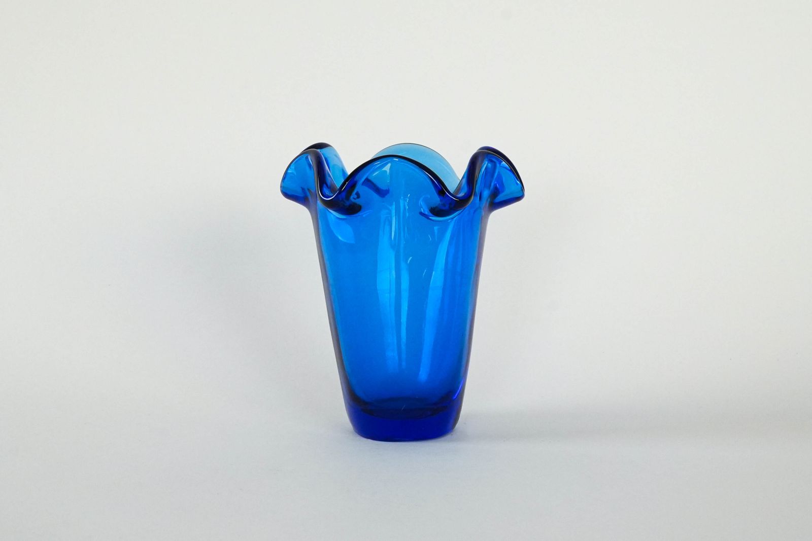 Cobalt Glass Vase, Danish Design, 1970s, Made In Denmark photo Home Decor