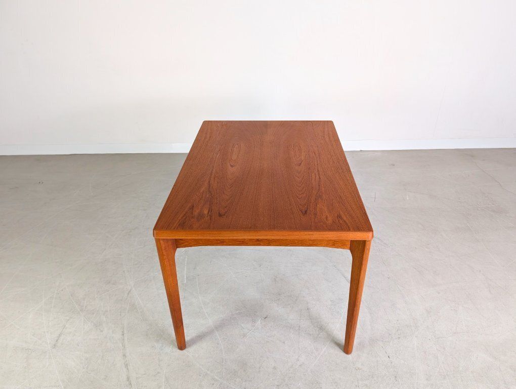 Henning Kjærnulf Midcentury Extendable Dining Table Vejle Stole Teak photo vinterior