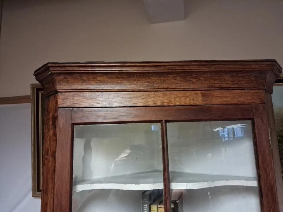 Antique Corner Cabinet Unusually Narrow Sourced From A Welsh Cottage photo for sale