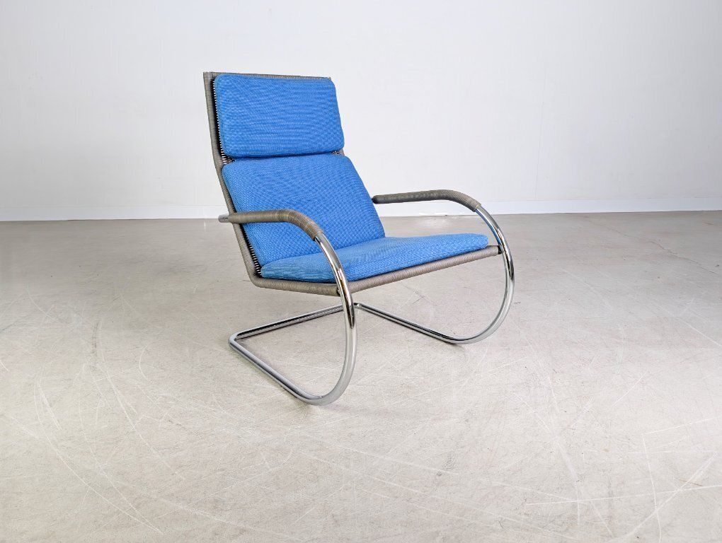 Original Tecta D35 1 Armchair, Cantilever Design, Grey Wicker, Armrests photo Furniture