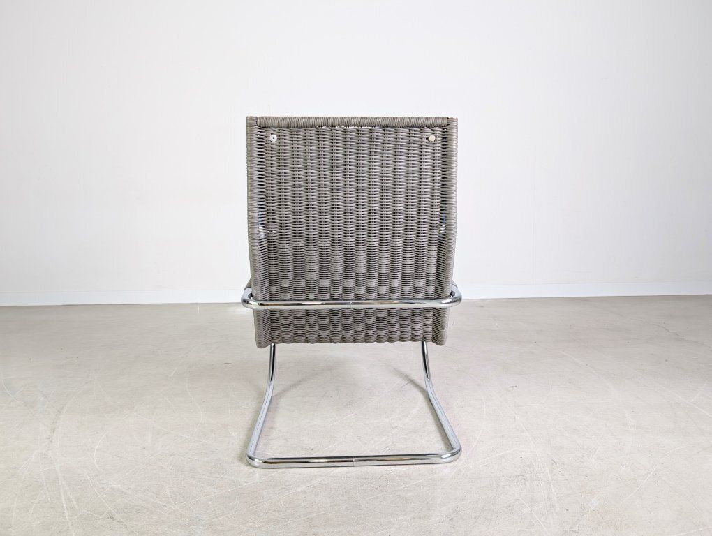 Original Tecta D35 1 Armchair, Cantilever Design, Grey Wicker, Armrests photo buy