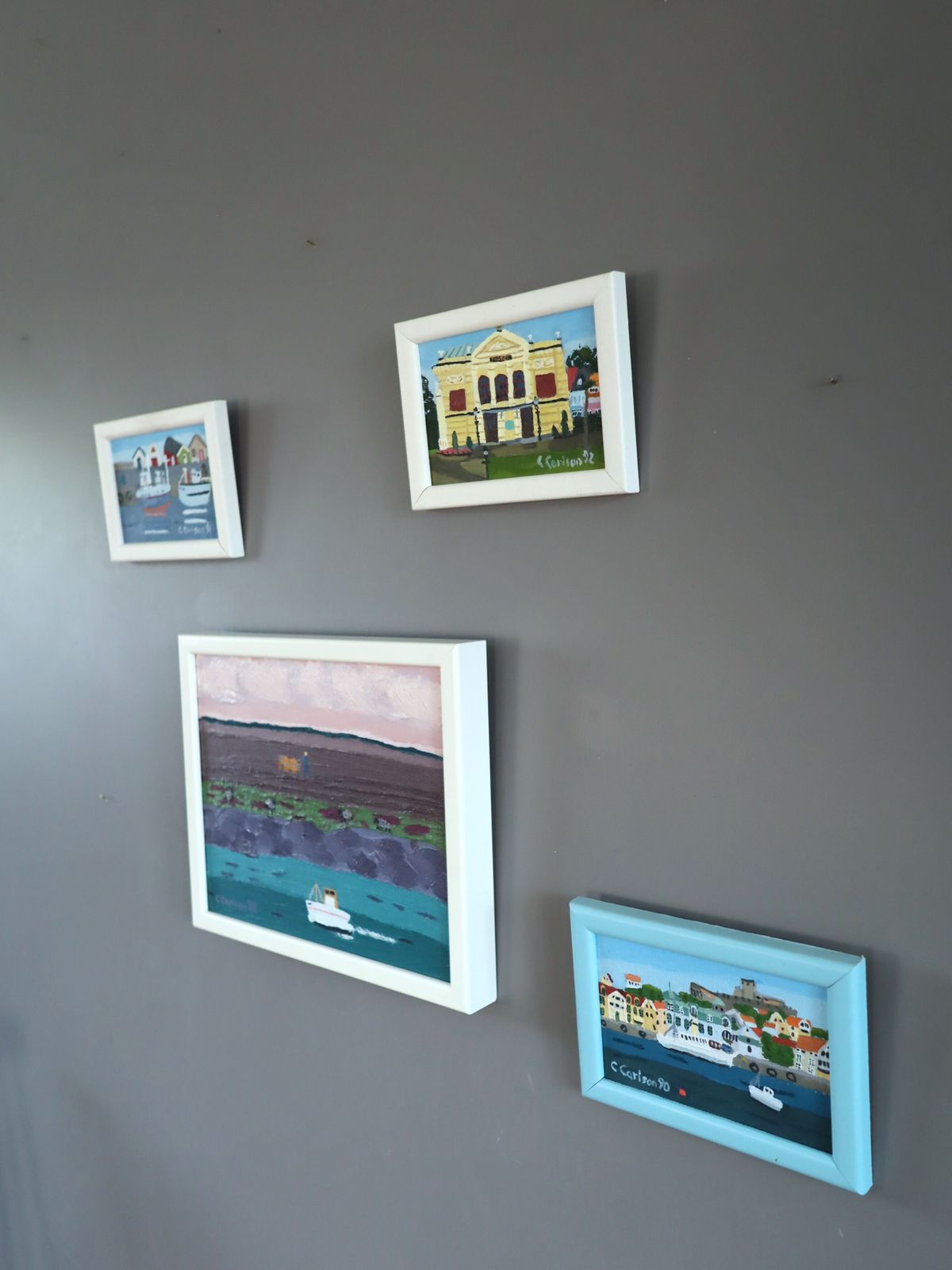 Art Set Of 4 Paintings  Oil Painting photo
