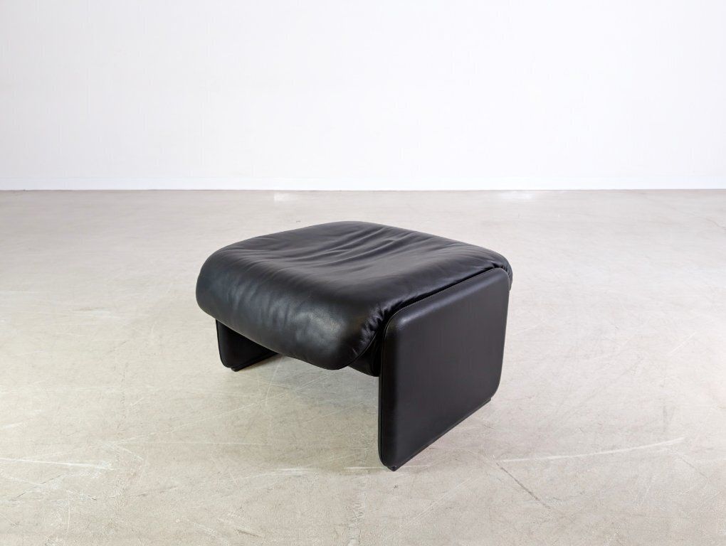 De Sede Ds 2018 Ottoman, Leer, Zwart Design photo Meubels