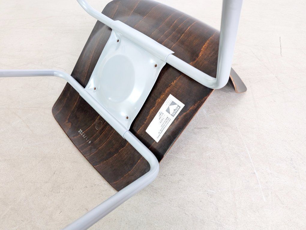 photo for sale Original Set Of 6 Adam Stegner Mid Century Paved Wooden Chairs, Chair Ass