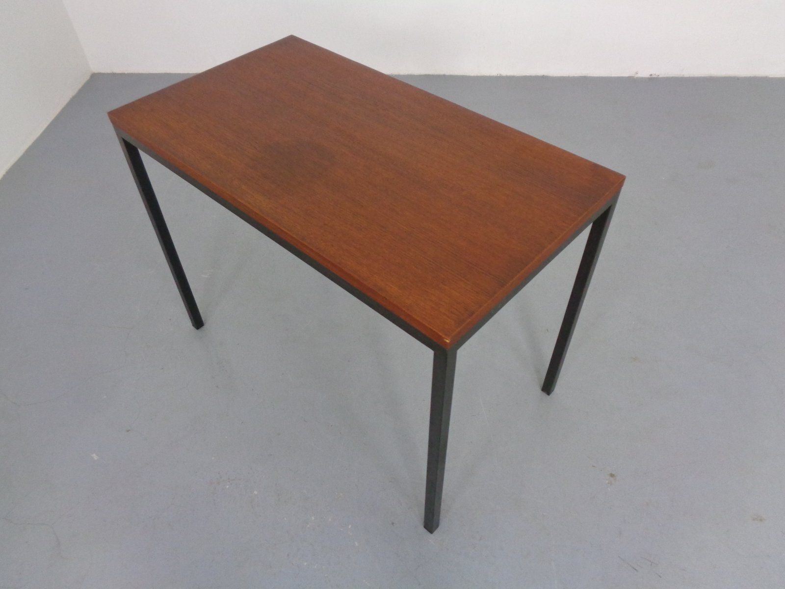 Vintage Teak And Steel Desk Denmark 1960s photo furniture