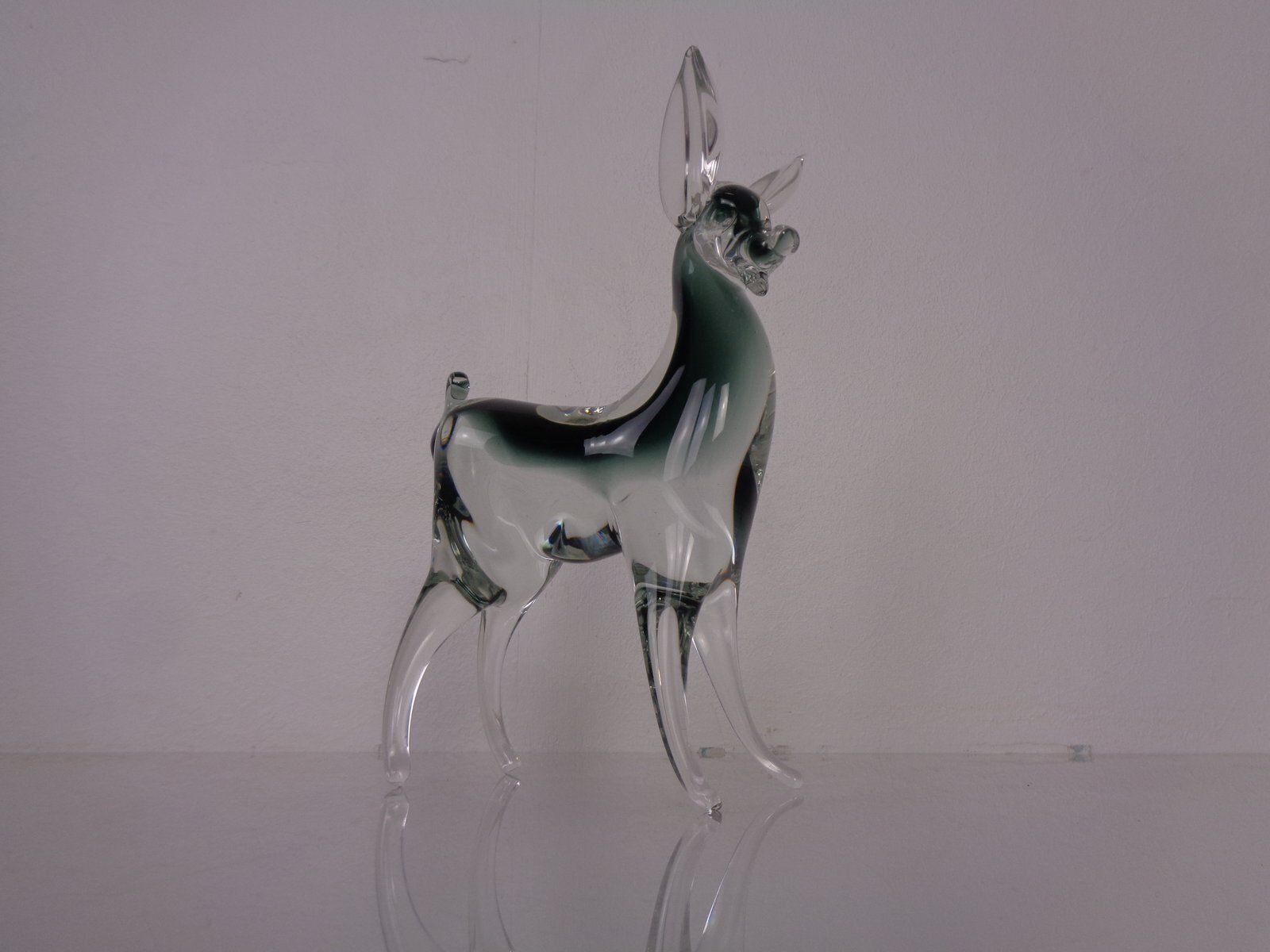 Large Murano Glass Deer  Italy 1970s photo furniture