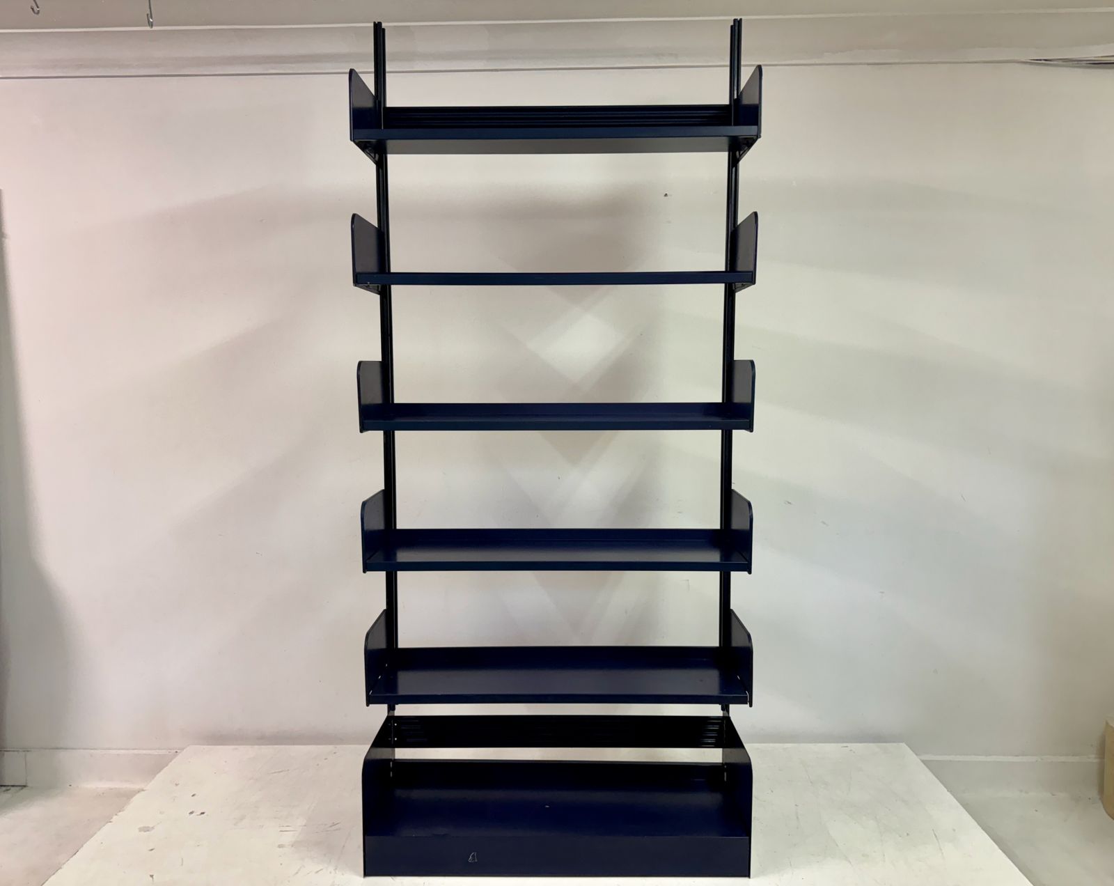 Industrial Congresso Bookcase Or Shelving System In Blue Steel By Lips Vago, photo 1295.0
