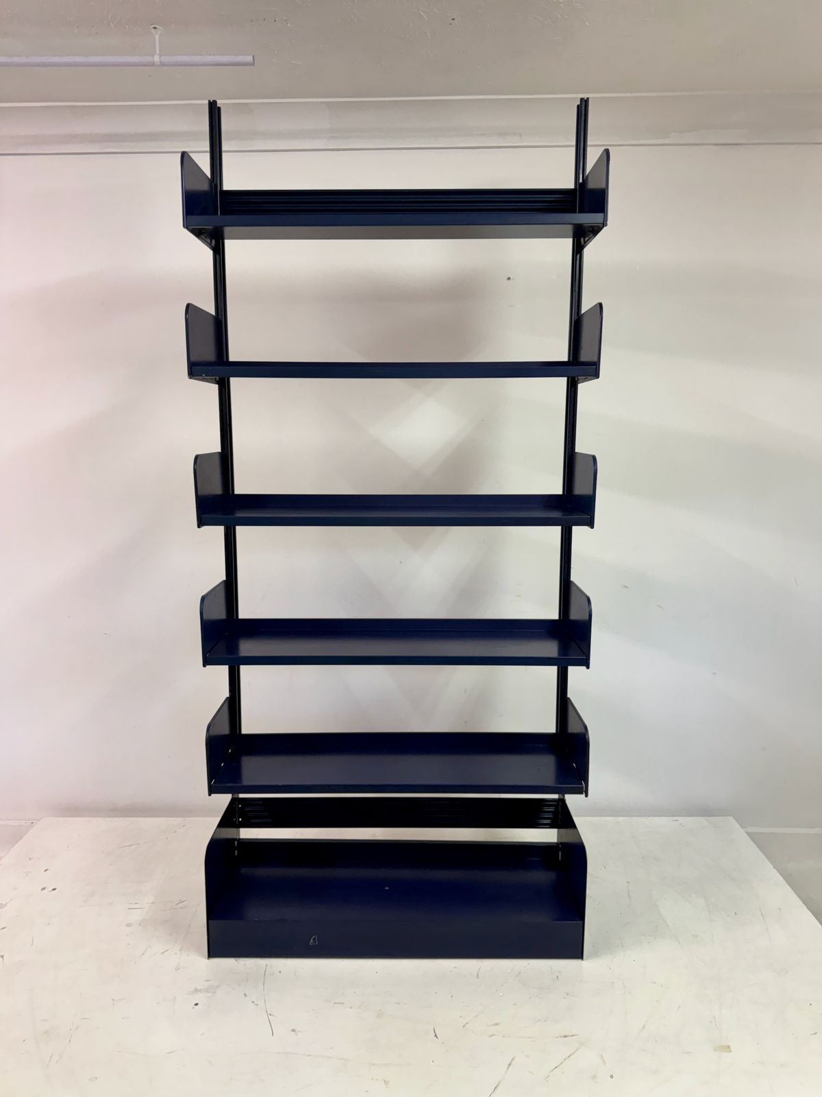 Industrial Congresso Bookcase Or Shelving System In Blue Steel By Lips Vago, photo vinterior