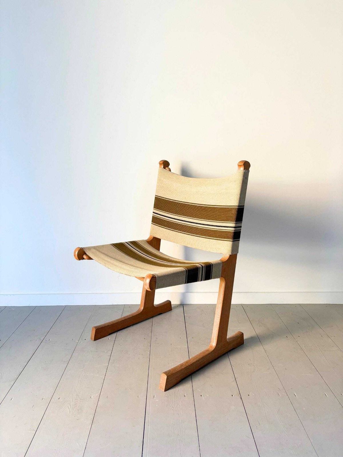 Mid Century Danish Dining Chairs With Fabric Sling Seats, By France & Son photo furniture