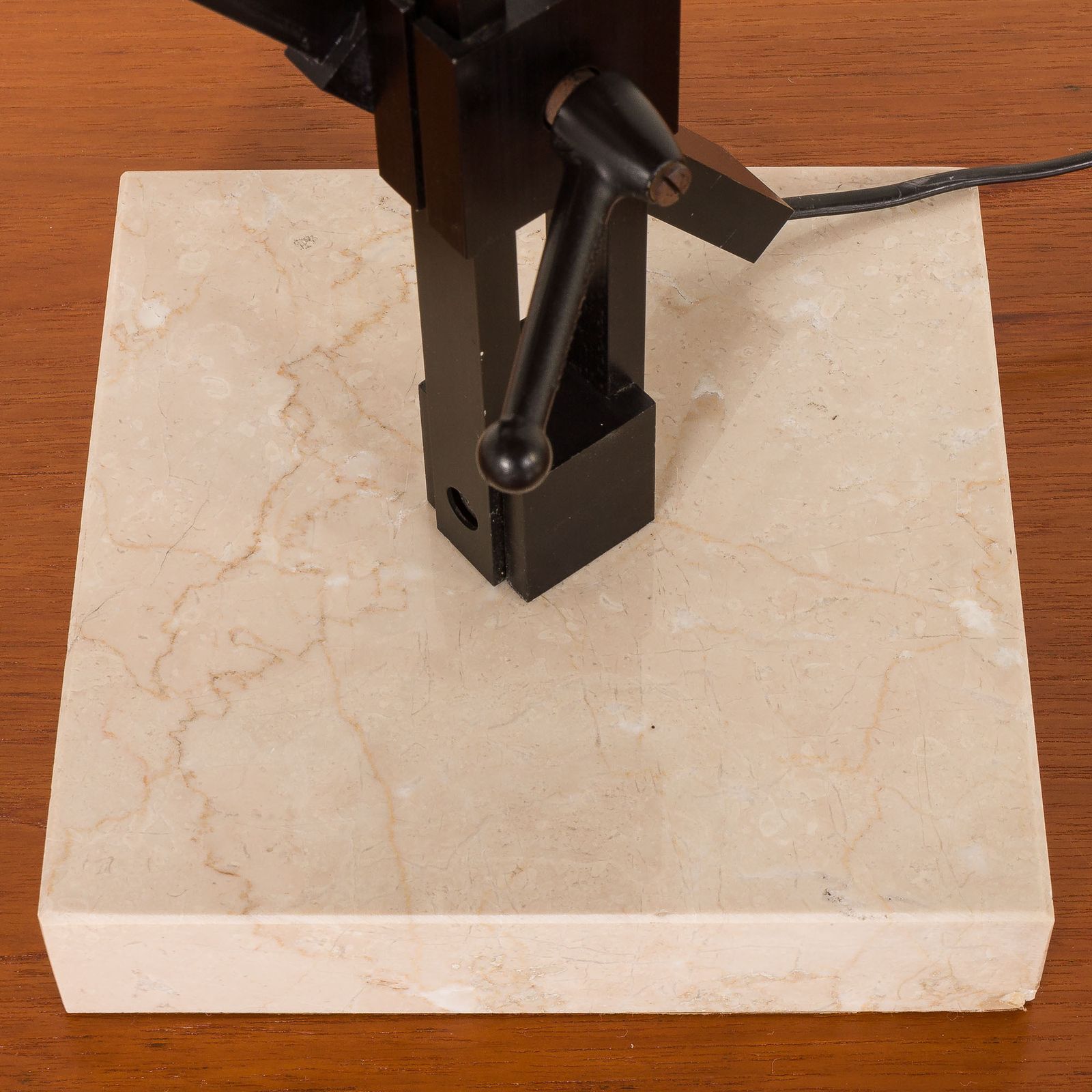 654.0 French Desk Lamp In The Style Of Jean Prouvé, 1970s photo