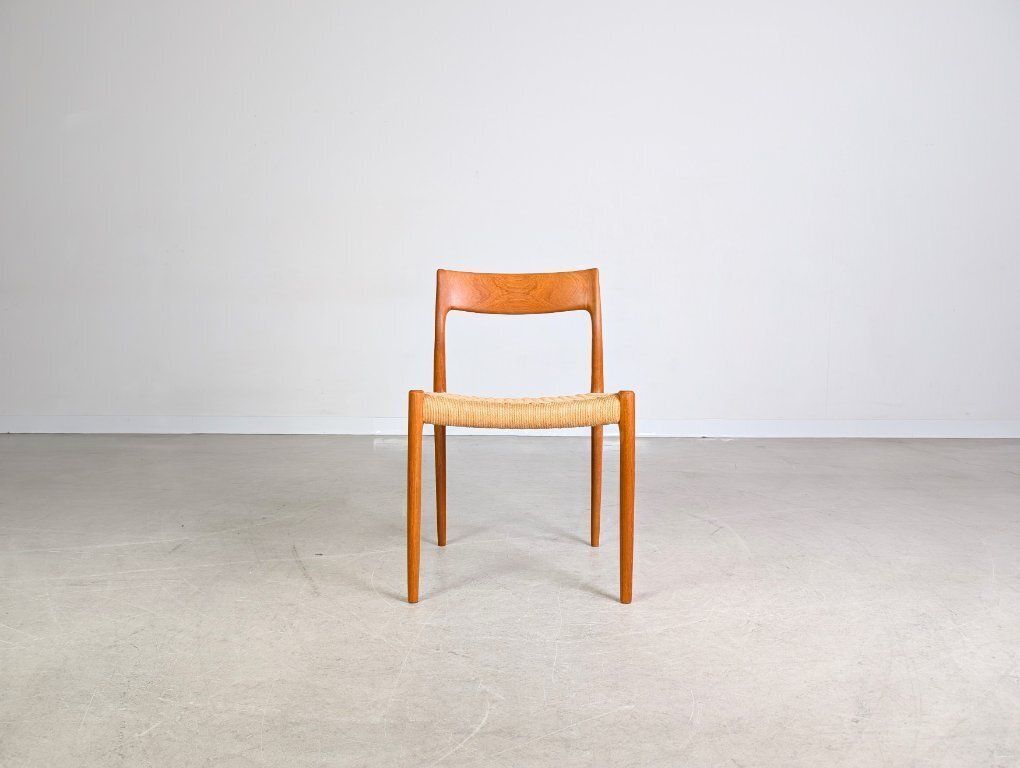 Niels O Moller Chair Model 77 J.L. Møllers Møbelfabrik Teak2 photo for sale