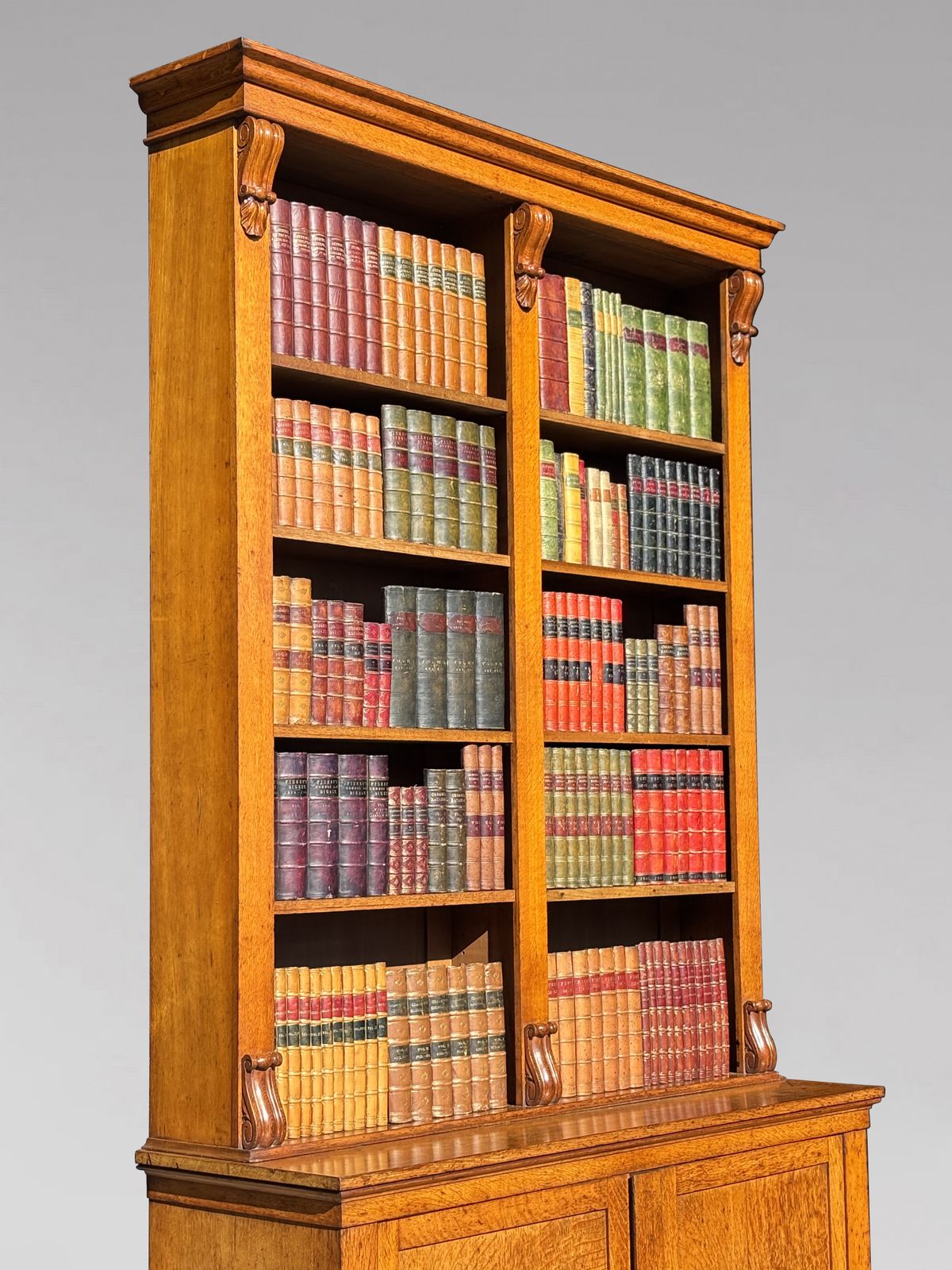 Early 19th Century William IV Period Tall Oak Open Library Bookcase photo Furniture