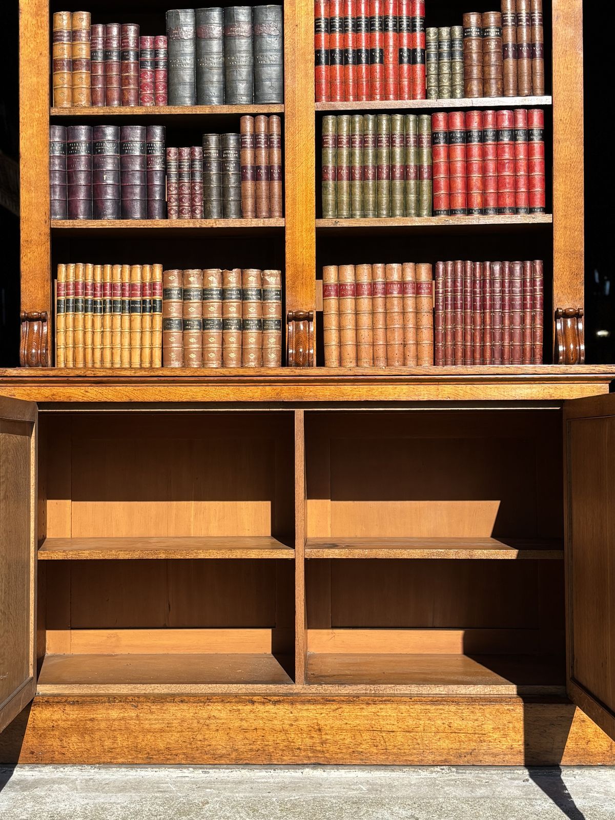 Early 19th Century William IV Period Tall Oak Open Library Bookcase photo vinterior