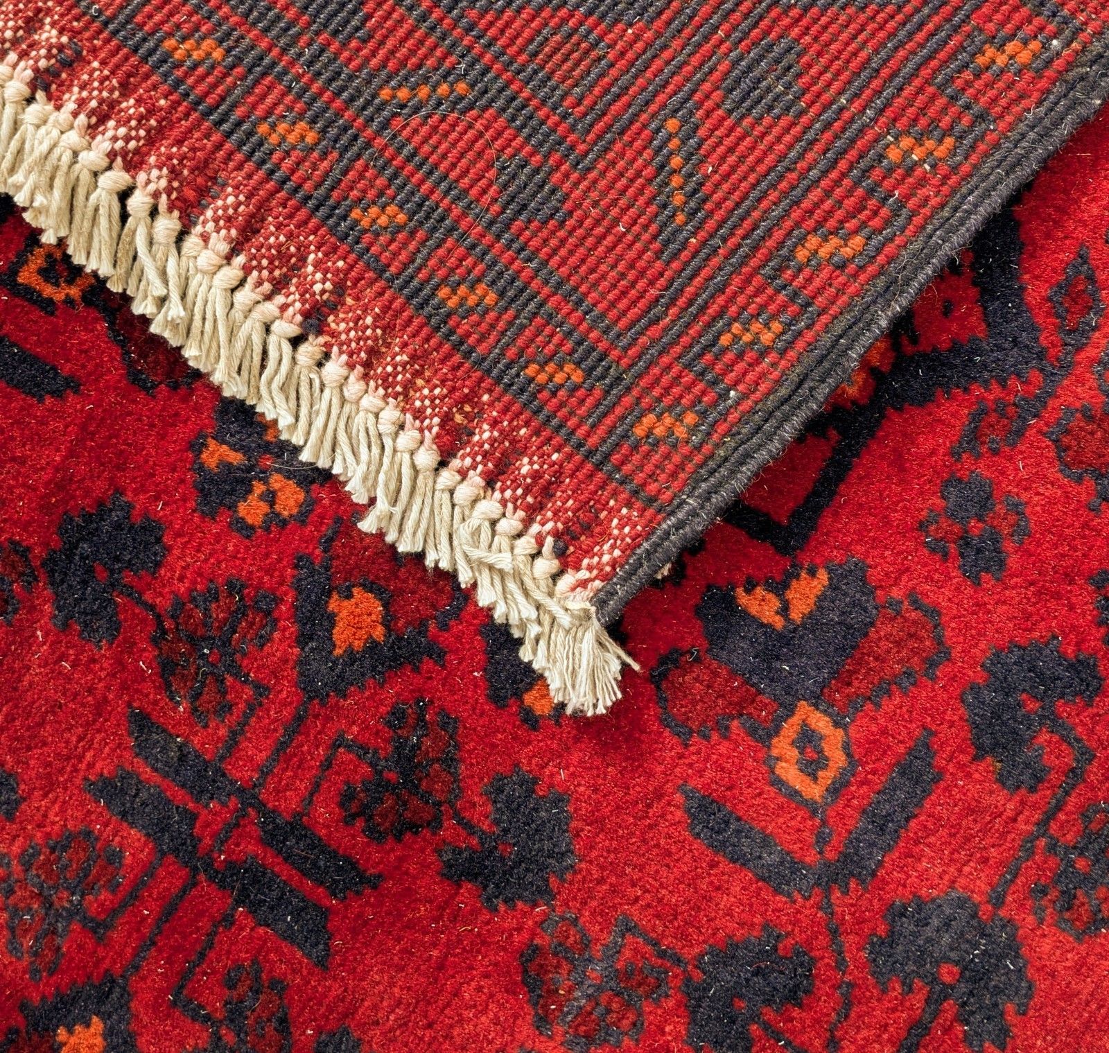 Good Quality Hand Woven Afghan Wool Carpet  318 X 206 photo Textiles