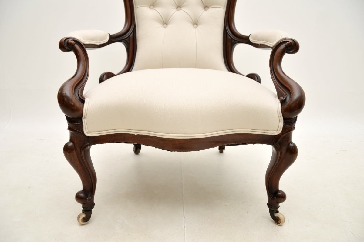 Antique Victorian Mahogany Spoon Back Armchair photo buy