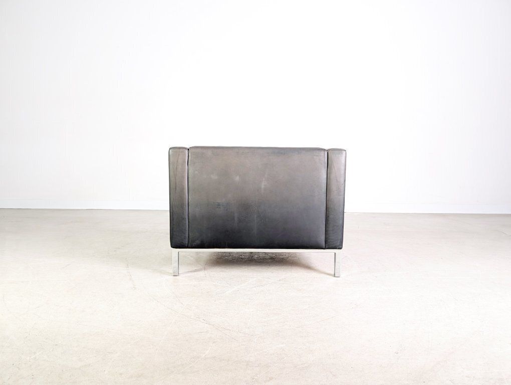 Original De Sede Ds 0040 Leather Design Armchair, Black photo vinterior