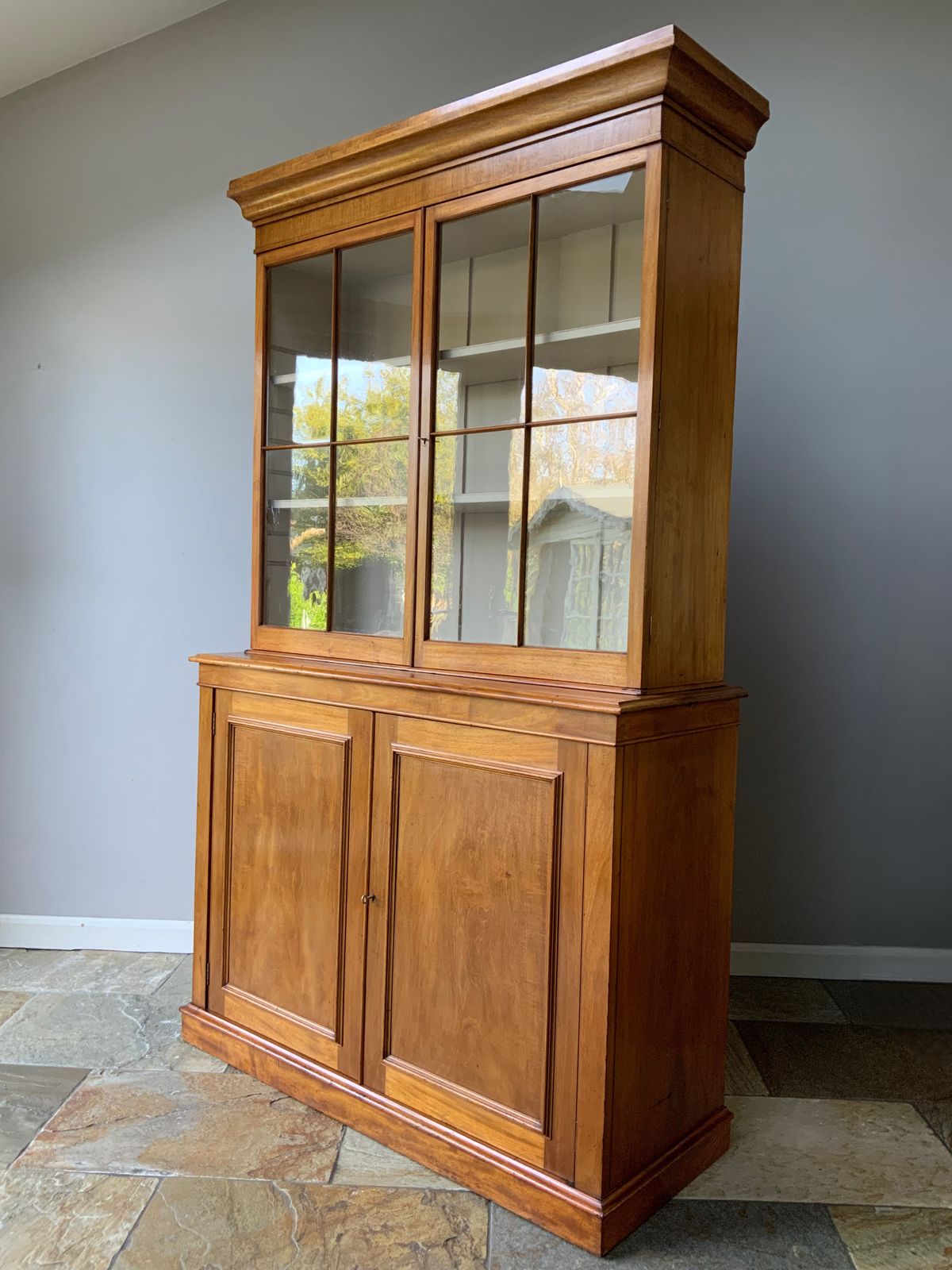 Antique Restored Mahogany Glazed Continental Kitchen Dresser Larder Bookcase photo 1795.0