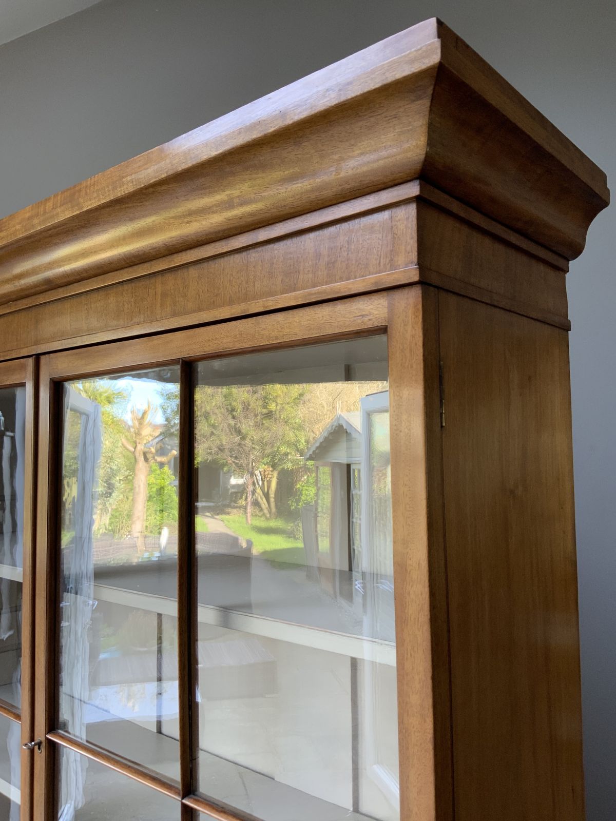 Antique Restored Mahogany Glazed Continental Kitchen Dresser Larder Bookcase photo buy