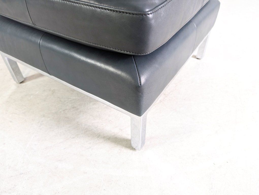 Original Ottoman De Sede Ds 0040 Leather Design Footstool Black photo buy