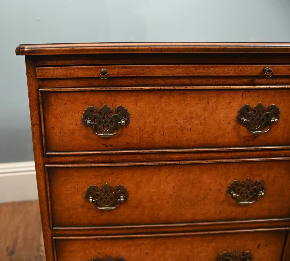 Pair Walnut Bachelors Chests Georgian Revival Bedside Cabinet photo 1850.0