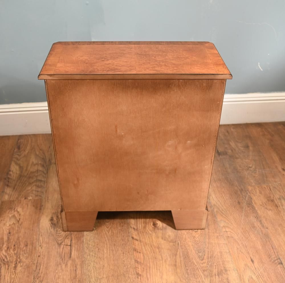 photo furniture Pair Walnut Bachelors Chests Georgian Revival Bedside Cabinet