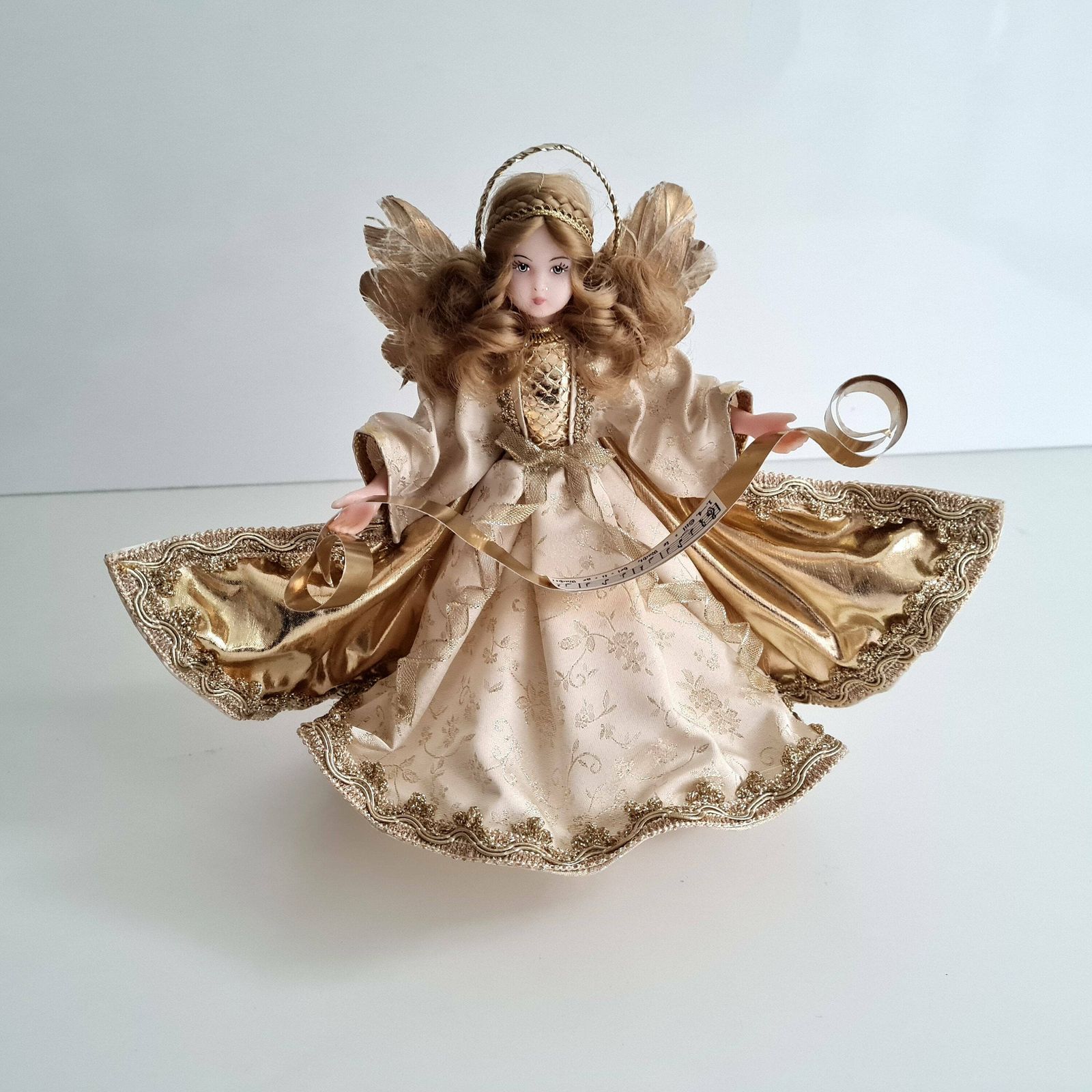 Vintage Wax Angel Tree Topper Germany Drozd Limited Collection 1999 photo furniture
