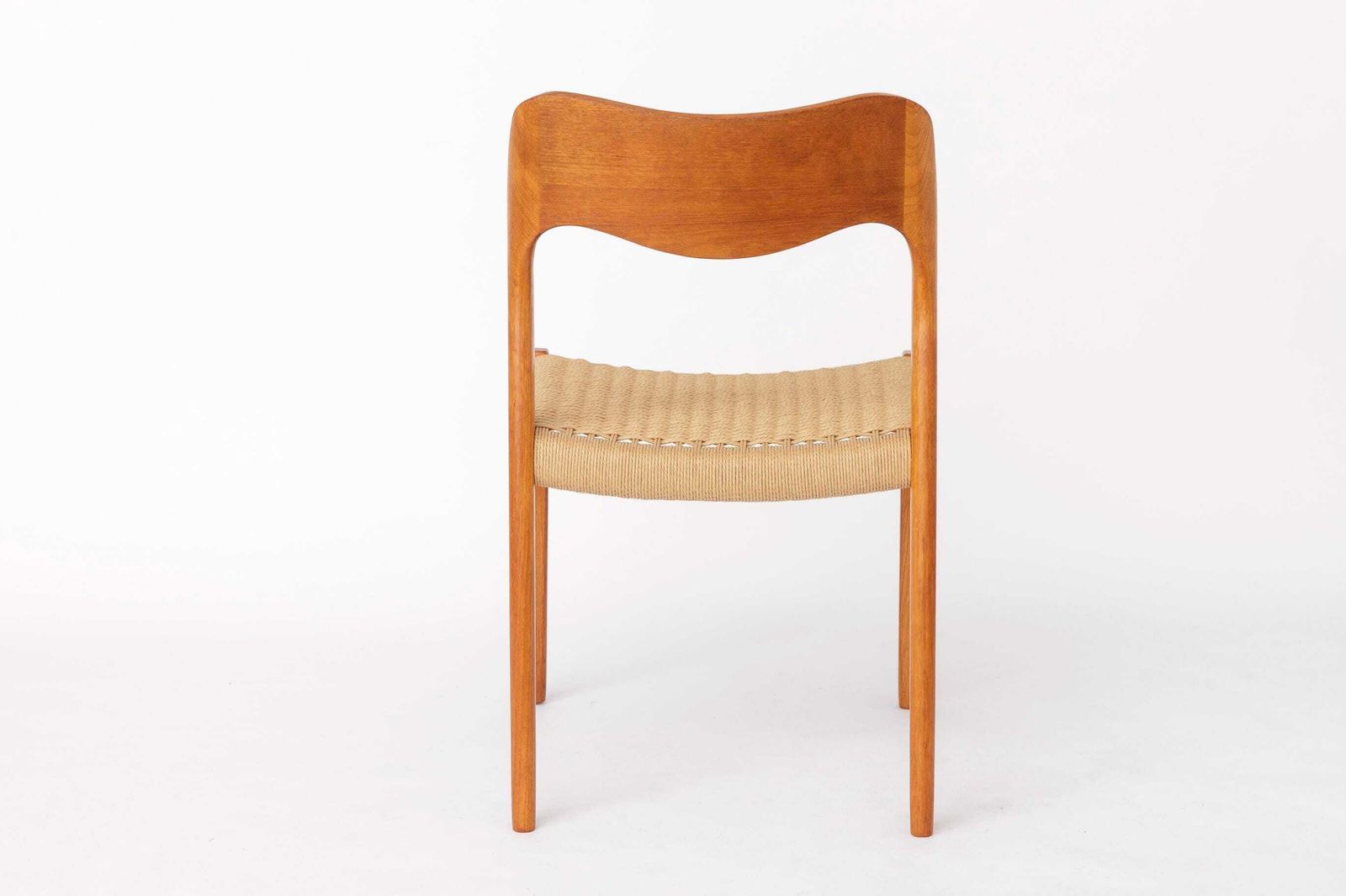 photo buy Set Of 8 Niels Otto Møller Model 71 Chairs, 1960s Danish Mid Century Modern, Teak Dining Chairs