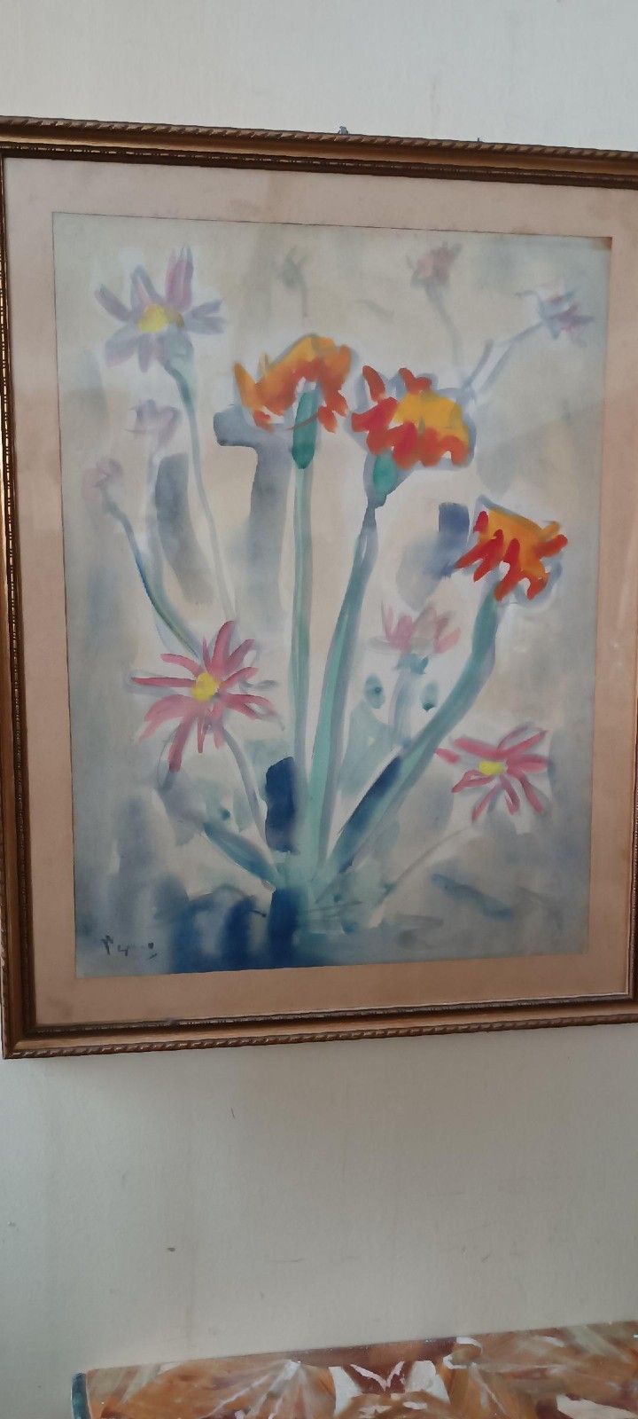 Enzo Pregno Mixed Media Painting. (Alexandria Of Egypt, 1898 Florence, 1972) photo Art