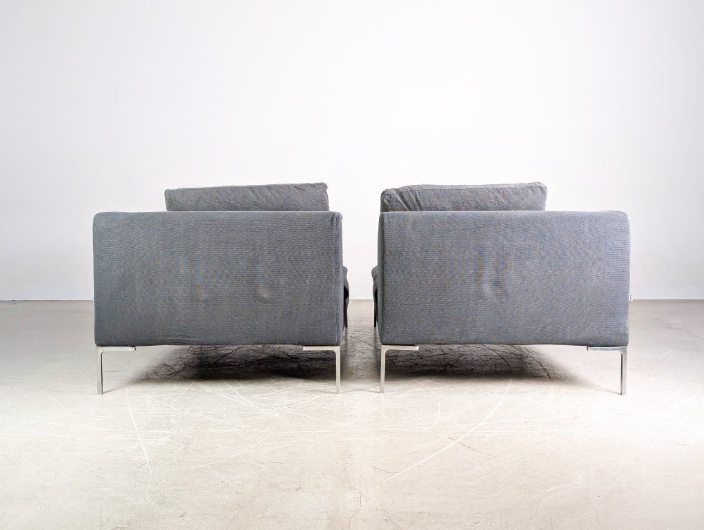 2x Original B&B Italia Recamiere Charles Sofa Design Couch photo vintage