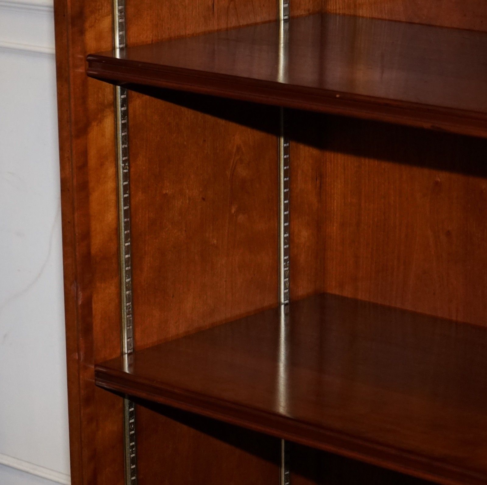 photo furniture Stunning Pair Of Kennedy Harrods London Military Campaign Open Bookcases