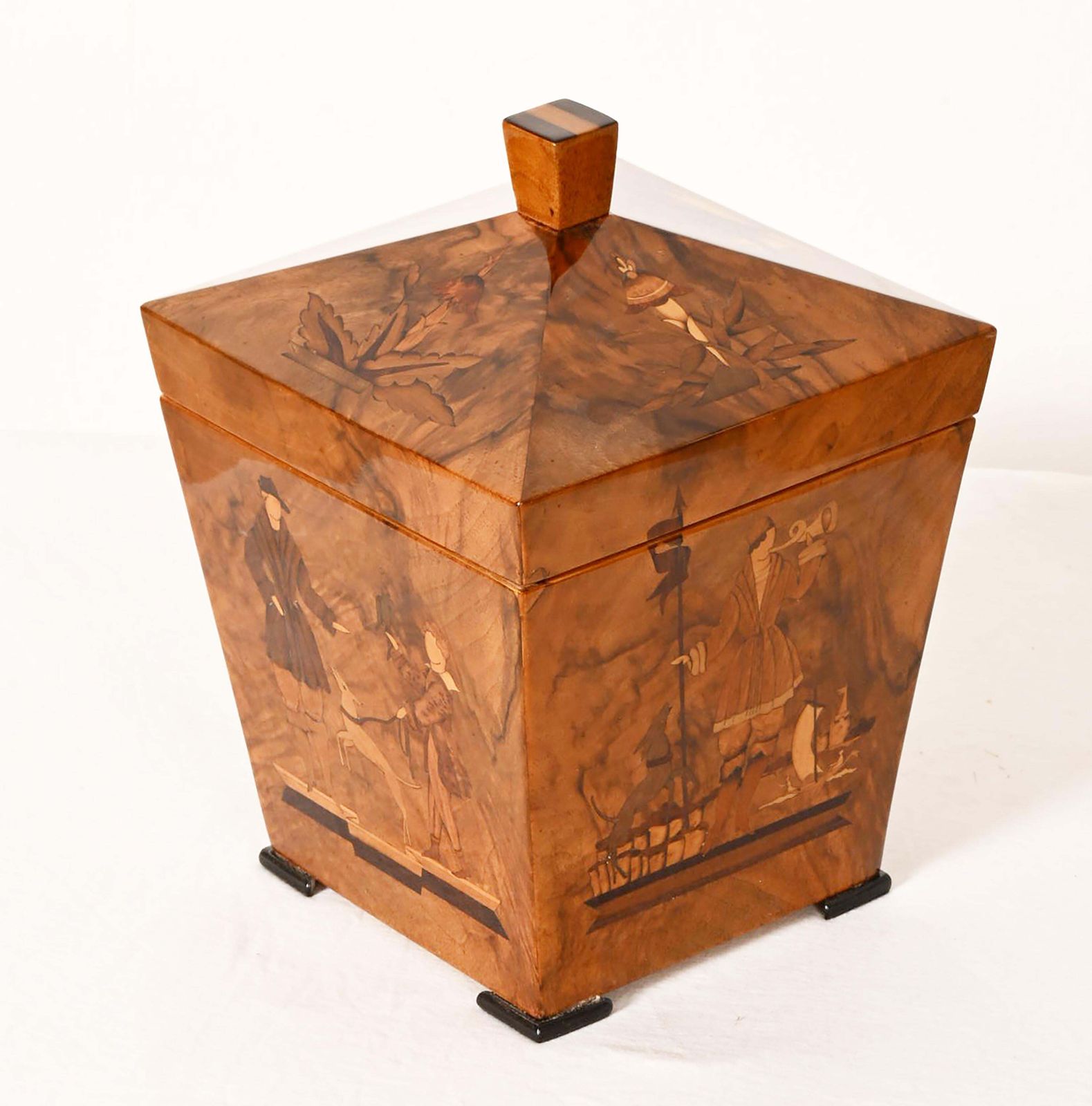 Wooden Casket With Inlays Attributed To Dagobert Peche photo furniture